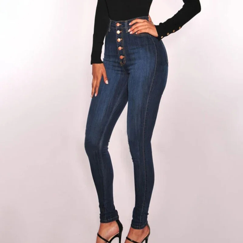 De primăvară Europa și Statele Unite ale Americii talie înaltă ridică șold cu sâni mari dimensiuni fitness elastic pară figura blugi femeie