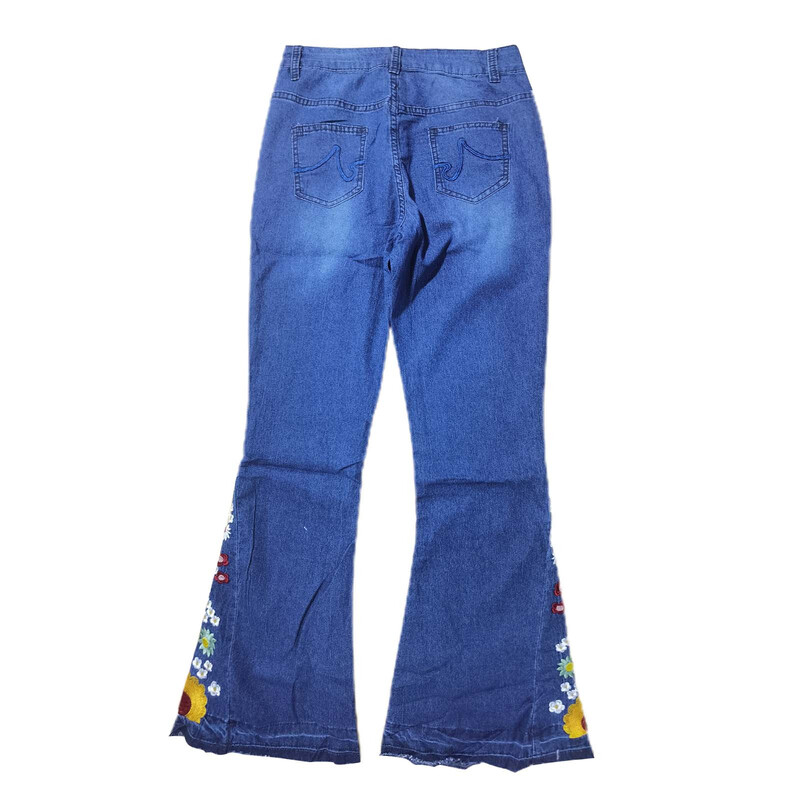 Korea tänavarõivad Y2k naiste teksapüksid, laia säärega teksapüksid, tikitud Korea mood püksid Pantalones De Mujer