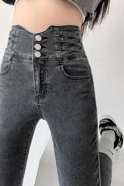 Design blugi de mama cu talie înaltă femei iubiti drepte elastice femei bumbac subțiri vintage tendință feminină pantaloni denim Vaqueros Mujer
