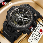 Marca de top OFNS Sport în aer liber Ceas electronic digital LED luminos pentru bărbați Ceas militar rezistent la apă în stil G Ceas cu quartz 3155
