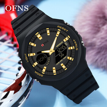 OFNS Fashion Outdoor Sport Watch Men Ms LED Digital Watches Military Waterproof Date Electronic Watch Boy Girl Relogio Masculino