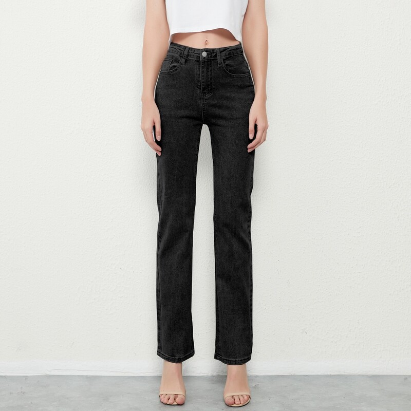 ZHISILAO Fashion New, elastici, drepte, blugi creion femei, vintage, pantaloni din denim cu talie mijlocie, pentru femei, 2021, blugi, pantaloni