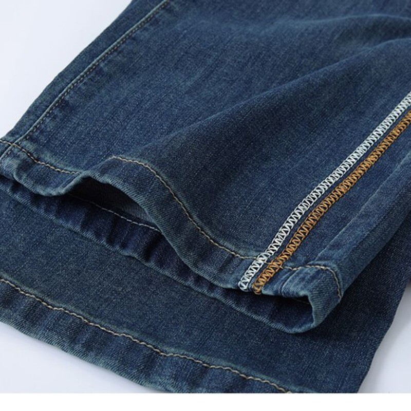 Traperice širokih nogavica s elastičnim strukom Jesen i zima Ženske nove patchwork džepovi s visokim strukom Uske retro hlače ravnih nogavica