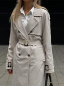 Mantoană lungă de damă, cu două piepte, cu buzunare, rever la modă largi, nou în paltoane 2024, toamnă iarnă, îmbrăcăminte exterioară pentru femei