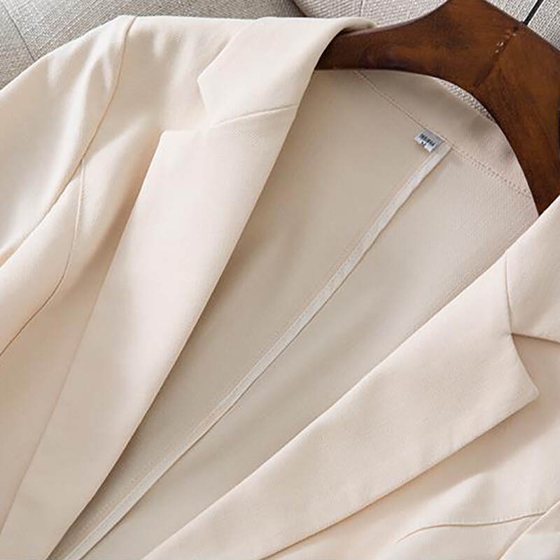 Ljetni tanki trendi sako, ležerni 2024. Uredska ženska uska elegantna košulja s jednim gumbom džepa Ženska jakna Odijelo za sve vrste Kaput