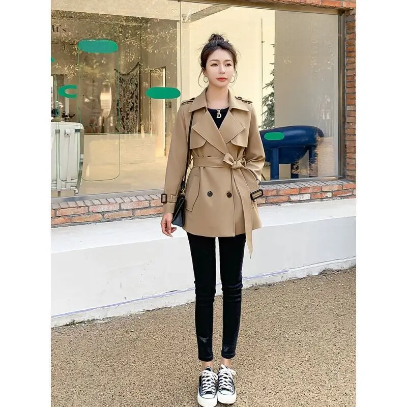 Elegantni trenč kaput za mršavljenje, moderna korejska verzija za proljeće/jesen