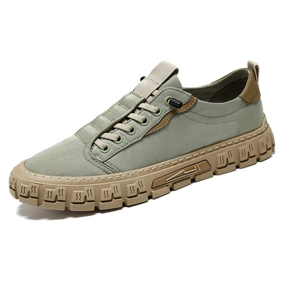 Pantofi casual de modă pentru bărbați, pantofi pentru bărbați, respirabili, în aer liber, pantofi de mers cu șireturi, pantofi vulcanizați cu platformă, pantofi de tenis pentru bărbați