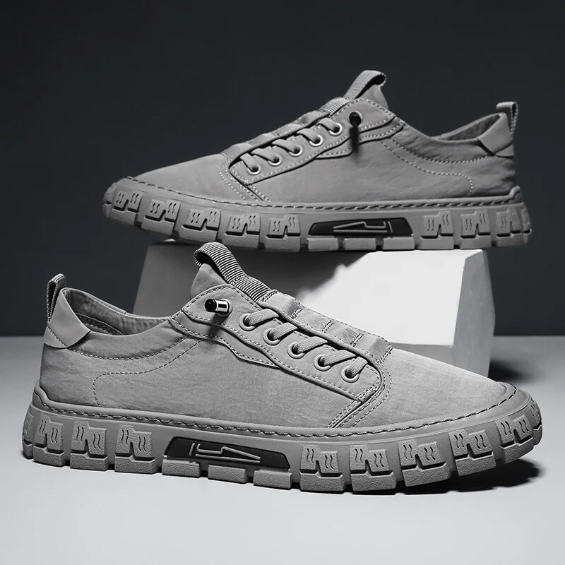 Pantofi casual de modă pentru bărbați, pantofi pentru bărbați, respirabili, în aer liber, pantofi de mers cu șireturi, pantofi vulcanizați cu platformă, pantofi de tenis pentru bărbați