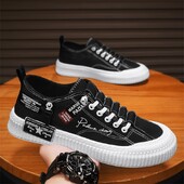 Pantofi pentru bărbați Pantofi de pânză pentru bărbați, primăvară/vară 2024, pantofi ocazionali versatili pentru bărbați, pantofi la modă pentru bărbați, pantofi de bord