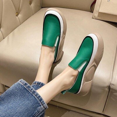 Летни обувки Дамски дамски мокасини Дамски обувки Modis Ежедневни маратонки Сабо Мокасини на платформа с косъм Обли пръсти Универсални 2