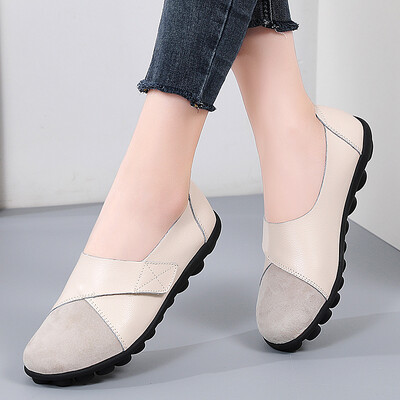 2024, pantofi de balet pentru femei, pantofi de balet pentru femei, mocasini respirabili din piele, pantofi de bărci pentru femei, pantofi casual pentru femei, plus