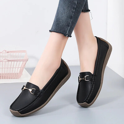 2024 Pantofi plati de dama Pantofi confortabili de dama Pantofi clasici de dama ocazional Mocasini caldi pentru alunecare Zapatos Para Mujeres