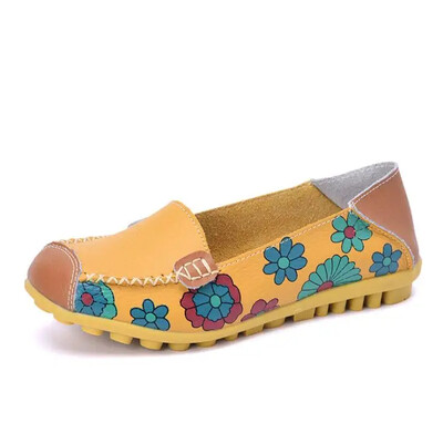 2024 kevad sügis naiste korterid ehtsast nahast kingad libisema balleti korterid naiste korterid print naiste kingad mokassiinid pässid kingad