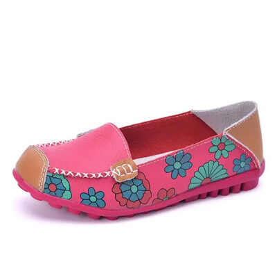 2024 kevad sügis naiste korterid ehtsast nahast kingad libisema balleti korterid naiste korterid print naiste kingad mokassiinid pässid kingad