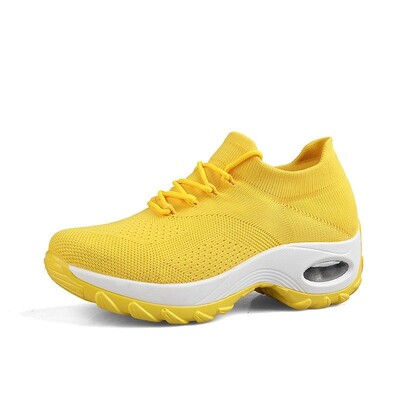 Γυναικεία παπούτσια για περπάτημα Μόδα μαξιλάρι αέρα Παπούτσια πάνινα παπούτσια με ολίσθηση ελαφριά αναπνεύσιμα παπούτσια για γυναίκες εξωτερικού χώρου