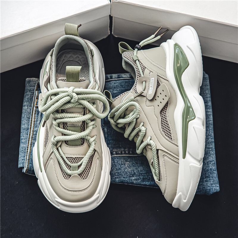 Muškarci Tenisice za trčanje Mrežasto debelo dno Prozračna sportska ležerna obuća U trendu Tenisice za hodanje na otvorenom Novo za odrasle 39-44