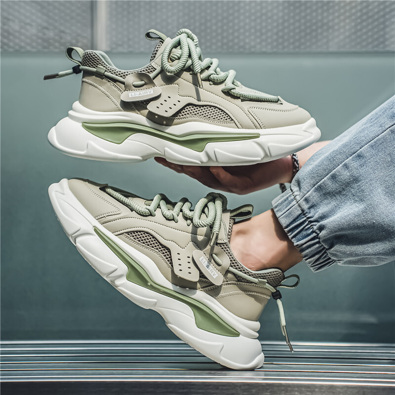 Muškarci Tenisice za trčanje Mrežasto debelo dno Prozračna sportska ležerna obuća U trendu Tenisice za hodanje na otvorenom Novo za odrasle 39-44