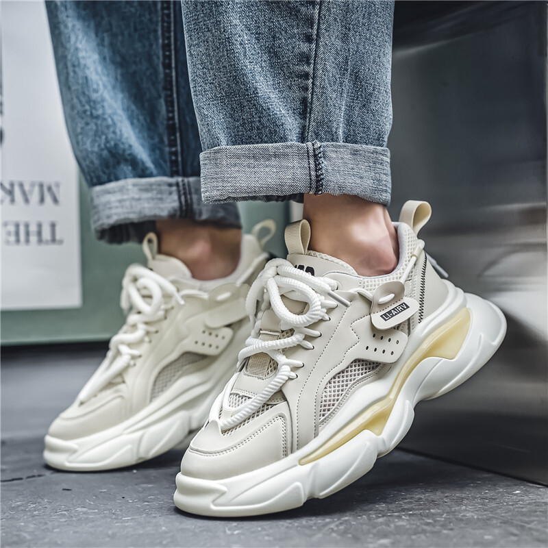 Muškarci Tenisice za trčanje Mrežasto debelo dno Prozračna sportska ležerna obuća U trendu Tenisice za hodanje na otvorenom Novo za odrasle 39-44