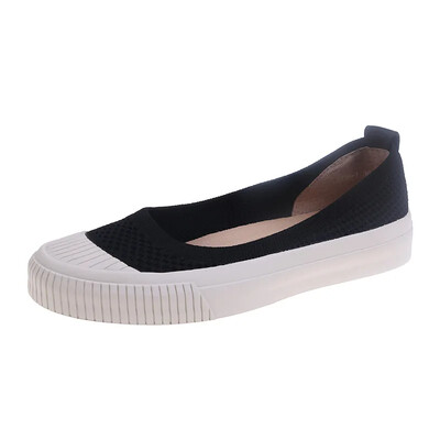 Shallow Mouth Casual Femeie Pantof Slip-On vârf rotund Încălțăminte pentru femei Mocasini cu blană Moale Nou Slip On Mocasin Rochie de vară Leisur