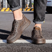 Мъжки вулканизирани обувки Нов дизайнерски класически вулканизирани спортни модерни ежедневни луксозни обувки за ходене, бягане, джогинг за мъже