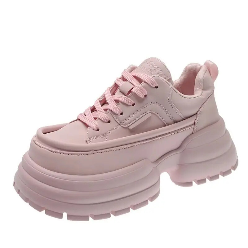 2024. aasta uued paksendatud kõrge kontsaga kingad naiste peaga leivakingad Suurenenud kõrgusega isa lateks sisetald kummist talvehooaeg