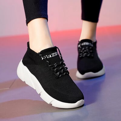 2024 pantofi pantofi femei pantofi ocazional șosete de tricotat femei ușoare slip on pantofi plati pantofi femei mocasini de dimensiuni mari pantofi de mers