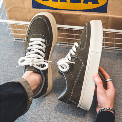 Pantofi ocazionali pentru bărbați, pantofi de mers pe jos, Harajuku, confortabili, respirabili, cu platformă cu fund gros, pantofi vulcanizați, Zapatillas Hombre