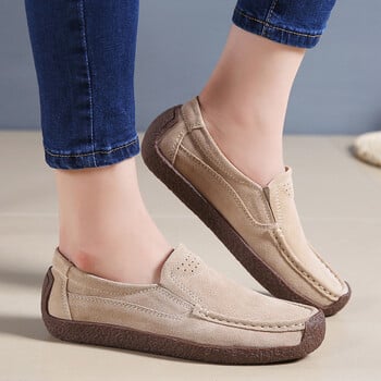 Γυναικεία Slip on Loafers Παπούτσια για μπαλέτα Γυναικεία ανοιξιάτικα παπούτσια με μικροΐνες ρετρό φλατ Γυναικεία ανοιξιάτικα μοκασίνια casual αθλητικά παπούτσια