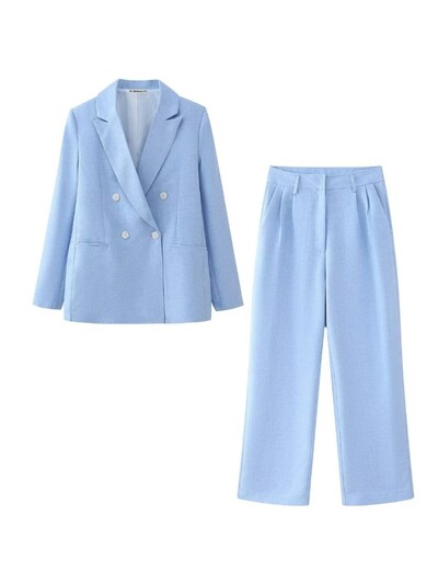 TRAF GAL Elegantsed naiste Y2K kaherealised, pikkade varrukatega moodne bleiser 2024. aasta kevadkontori naisülikonna jakk Naiste mantlid