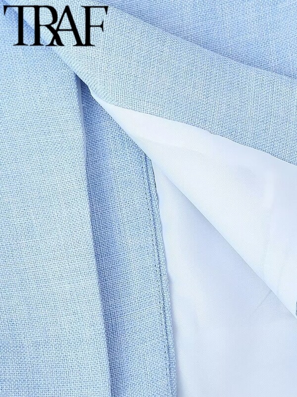 TRAF GAL Elegantsed naiste Y2K kaherealised, pikkade varrukatega moodne bleiser 2024. aasta kevadkontori naisülikonna jakk Naiste mantlid