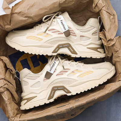 Vară pentru bărbați, stil nou, respirabil, versatil, ocazional, pentru alergare, pentru adolescent, pantofi bătrâni, plasă, pantofi sport ușoare pentru bărbați