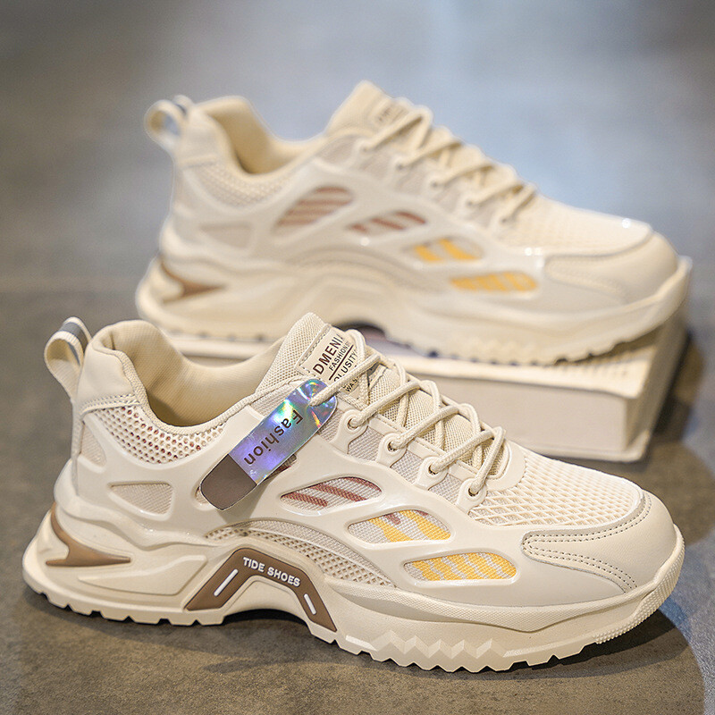 Vară pentru bărbați, stil nou, respirabil, versatil, ocazional, pentru alergare, pentru adolescent, pantofi bătrâni, plasă, pantofi sport ușoare pentru bărbați