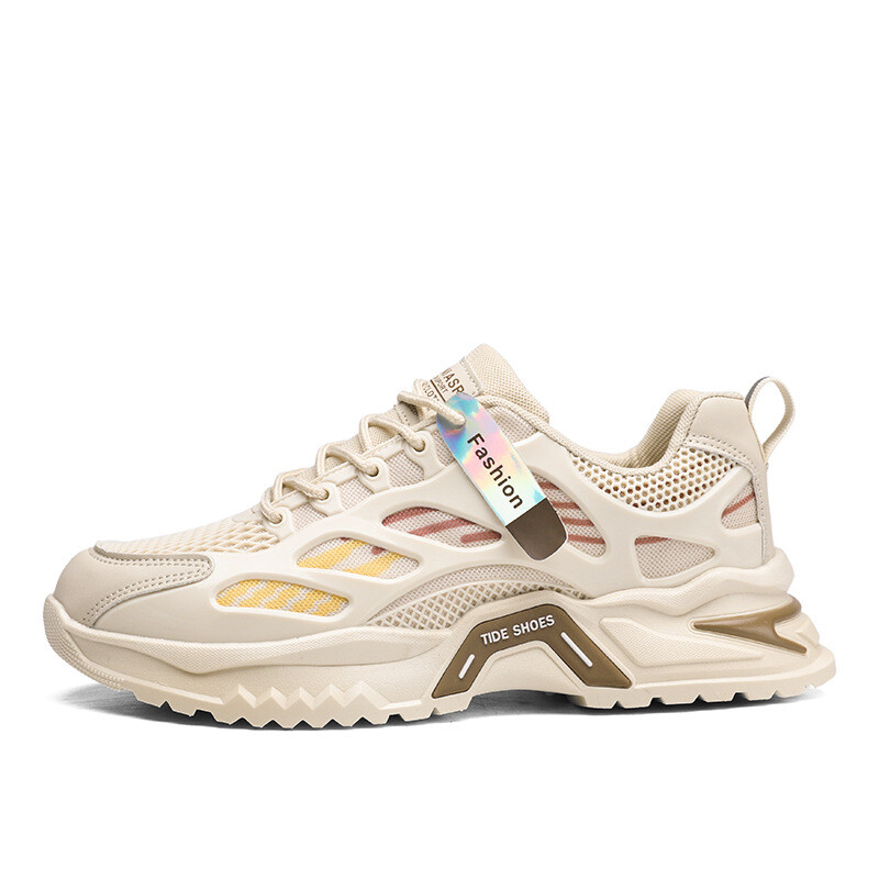 Vară pentru bărbați, stil nou, respirabil, versatil, ocazional, pentru alergare, pentru adolescent, pantofi bătrâni, plasă, pantofi sport ușoare pentru bărbați