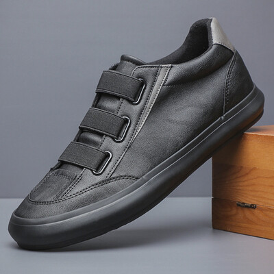 2023. aasta kevad, uued Vulcanize jalatsid Meeste Kulumiskindlad Disainer Loaferid Elastne riba Briti stiilis õmblusjalatsid Solid vaba aja tasapinnad