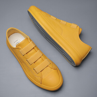 2023. aasta kevad, uued Vulcanize jalatsid Meeste Kulumiskindlad Disainer Loaferid Elastne riba Briti stiilis õmblusjalatsid Solid vaba aja tasapinnad