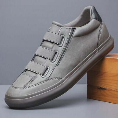 2023. aasta kevad, uued Vulcanize jalatsid Meeste Kulumiskindlad Disainer Loaferid Elastne riba Briti stiilis õmblusjalatsid Solid vaba aja tasapinnad