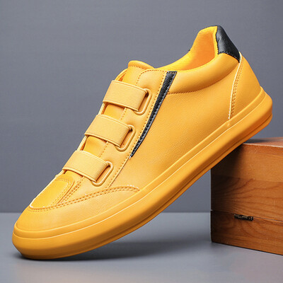 2023. aasta kevad, uued Vulcanize jalatsid Meeste Kulumiskindlad Disainer Loaferid Elastne riba Briti stiilis õmblusjalatsid Solid vaba aja tasapinnad