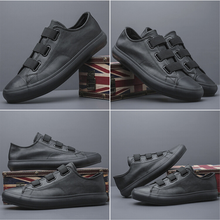 2023. aasta kevad, uued Vulcanize jalatsid Meeste Kulumiskindlad Disainer Loaferid Elastne riba Briti stiilis õmblusjalatsid Solid vaba aja tasapinnad