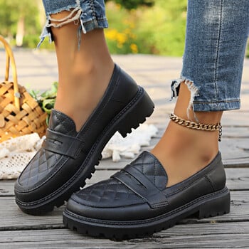 Άνοιξη Φθινόπωρο Νέα Casual Shallow Mouth Άνετα Κομψά Loafers με χαμηλό τακούνι Στρογγυλή Τετράγωνη Μόδα Γυναικεία Παπούτσια NO: 2192