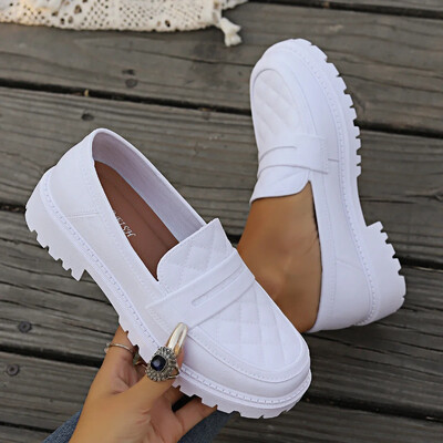 Proljeće jesen Nove, ležerne, plitke usta, udobne, elegantne mokasine na nisku petu, modne ženske cipele s okruglim vrhom i četvrtastom petom BR: 2192