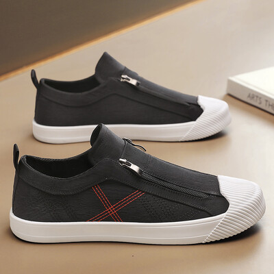 Meeste vabaajajalatsid Kerged hingavad meeste kingad Lamedad nööriga tossud Meeste must ärireisid Tenis Masculino Vulcanize