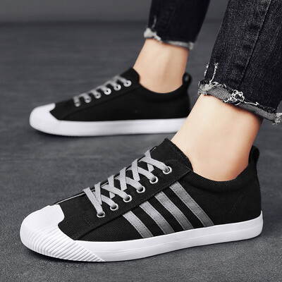 Meeste vabaajajalatsid Kerged hingavad meeste kingad Lamedad nööriga tossud Meeste must ärireisid Tenis Masculino Vulcanize