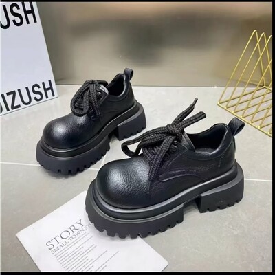 Jednobojne mokasine na srednju petu, s okruglim prstima, ležerne, popularne ženske cipele iz 2024., modne cipele s četvrtastom petom i vezicama, mokasine.