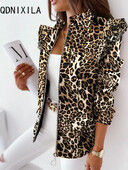 Novi jesenski i zimski kaput s malim odijelom s dugim rukavima i patentnim zatvaračem s volanima Ženska šik i elegantna ženska jakna Ženski kaputi