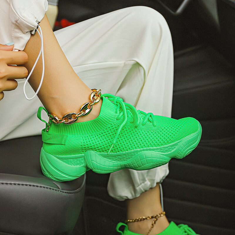 Naiste lamedapõhjalised vabaaja tossud, kerged libisemisvastased pehme põhjaga hingavad vulkaniseeritud tennisekingad naistele 2024