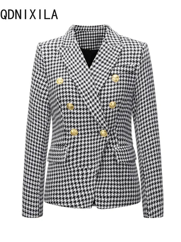 Naiste bleiser, 2023. aasta sügis, uus välisriietus, kontorimood, kaherealised bleiserid, vabaaja pikkade varrukatega naiste top