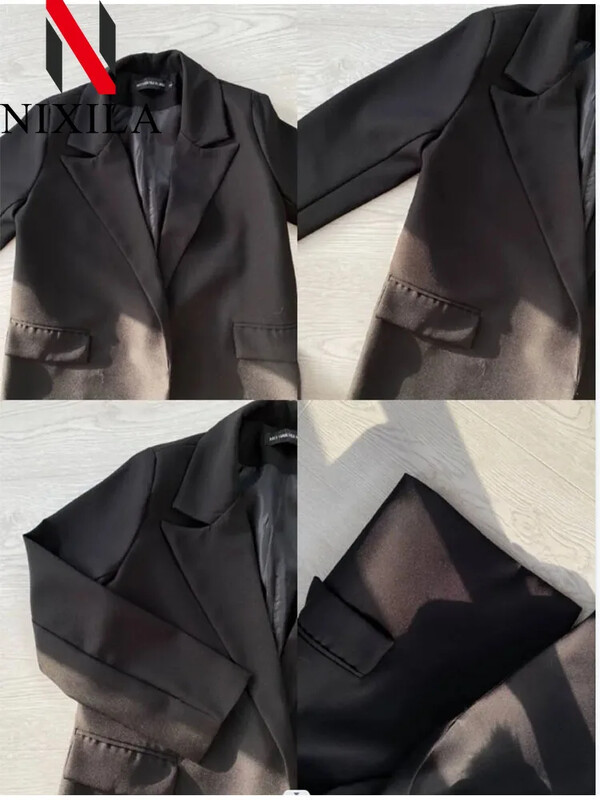Kevadine ja sügisene uus bleiser naistele 2024. Ülerõivad Kontori naistemantlid, Retro naiste riided Elegantne naiste jope