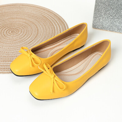 Svjetlucave srebrne ravne cipele s leptir-mašnom Ženske okrugle vrhove Karirane kožne mokasine sa šljokicama Balerinske cipele Ženske mokasine