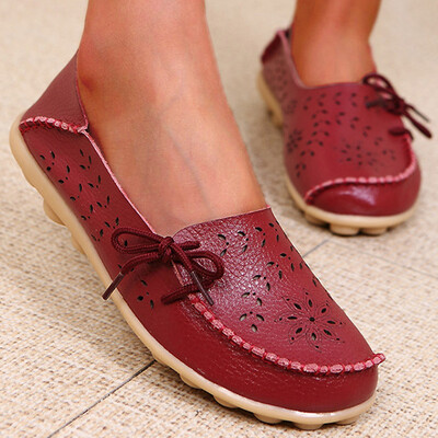 Дамски обувки Кожени балетни обувки Zapatos Mujeres 2024 Тенденции мокасини Дамски летни обувки Ежедневни плоски обувки Леки летни обувки