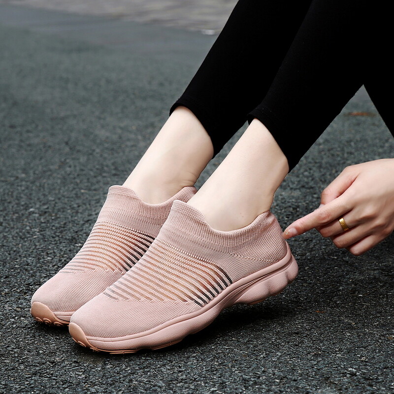 Мъже, жени, летни мрежести мокасини за разходка, спортни обувки на открито, леки плоски обувки, дишащи фитнес маратонки, меки, голям размер 35-46